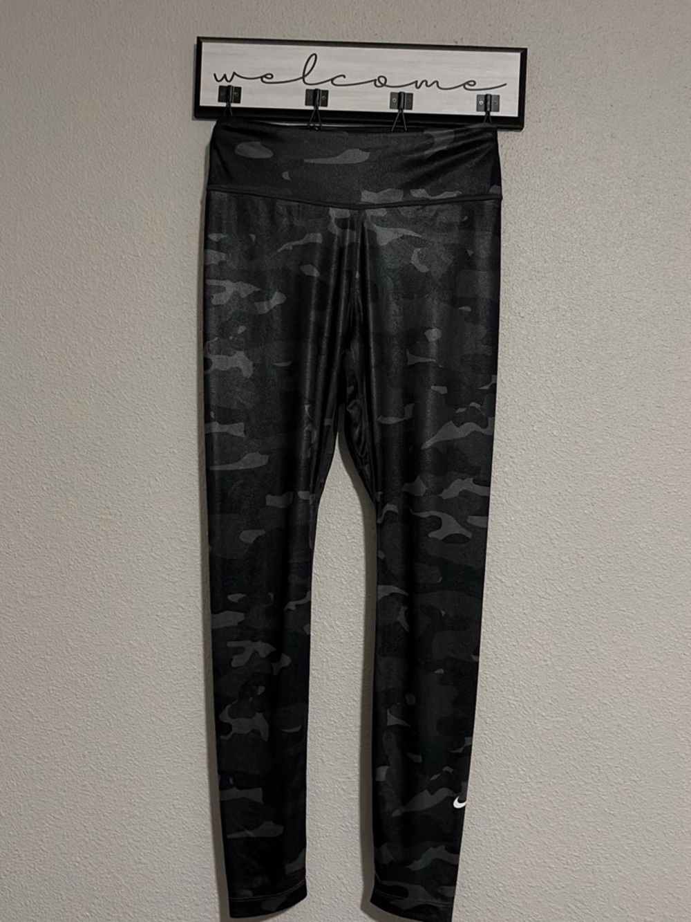 Nike Black Camo High-Waist Leggings